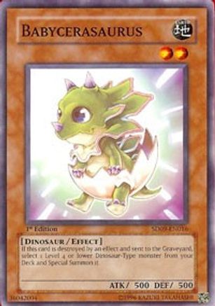 Babycerasaurus (SD09-EN016) - Structure Deck: Dinosaur's Rage 1st Edition
