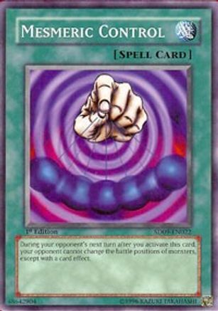 Mesmeric Control (SD09-EN022) - Structure Deck: Dinosaur's Rage 1st Edition