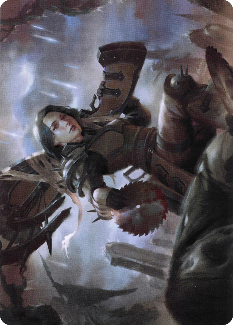 Sawblade Slinger // Sawblade Slinger (AVOW-054) - Crimson Vow Art Series (Borderless)