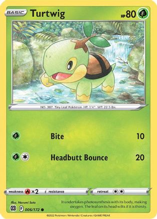 Turtwig 006  SWSH09 Brilliant Stars - Common