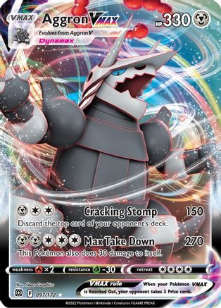 Aggron VMAX 097  - Holofoil SWSH09 Brilliant Stars - Ultra Rare