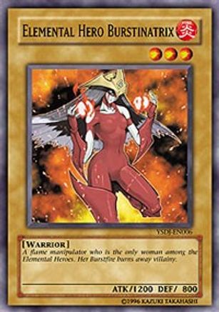 Elemental HERO Burstinatrix (YSDJ-EN006) - Starter Deck: Jaden Yuki 1st Edition