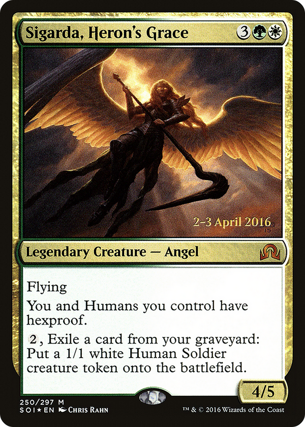 Sigarda, Heron's Grace (PRE-250) - Shadows over Innistrad Promos Foil