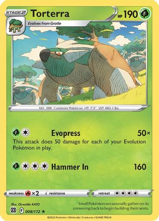 Torterra 008/172  Deck Exclusives - Promo