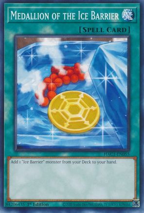 Medallion of the Ice Barrier (HAC1-EN055) - Hidden Arsenal: Chapter 1 1st Edition