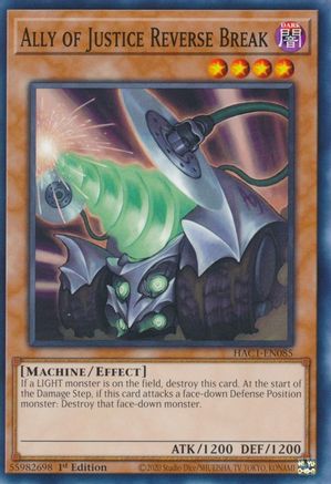 Ally of Justice Reverse Break (HAC1-EN085) - Hidden Arsenal: Chapter 1 1st Edition