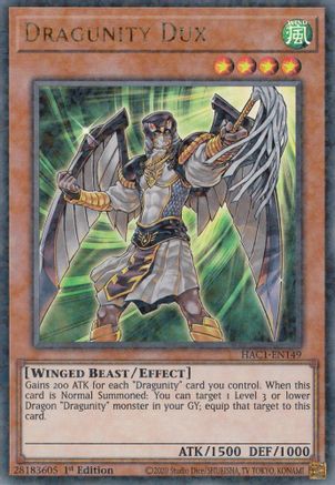 Dragunity Dux (Duel Terminal) (HAC1-EN149) - Hidden Arsenal: Chapter 1 1st Edition