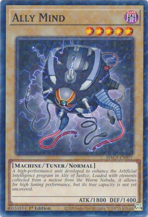 Ally Mind (Duel Terminal) (HAC1-EN077) - Hidden Arsenal: Chapter 1 1st Edition