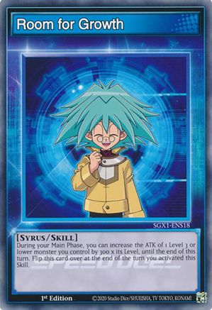 Room for Growth (SGX1-ENS18) - Speed Duel GX: Duel Academy Box 1st Edition