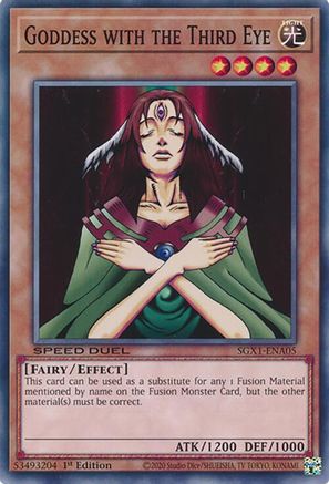 Goddess with the Third Eye (SGX1-ENA05) - Speed Duel GX: Duel Academy Box 1st Edition