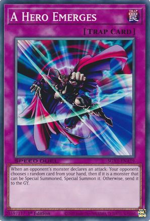 A Hero Emerges (SGX1-ENA19) - Speed Duel GX: Duel Academy Box 1st Edition