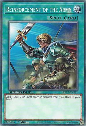 Reinforcement of the Army (B) (SGX1-ENB11) - Speed Duel GX: Duel Academy Box 1st Edition