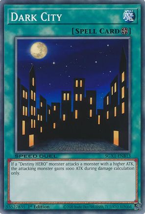 Dark City (SGX1-ENB13) - Speed Duel GX: Duel Academy Box 1st Edition