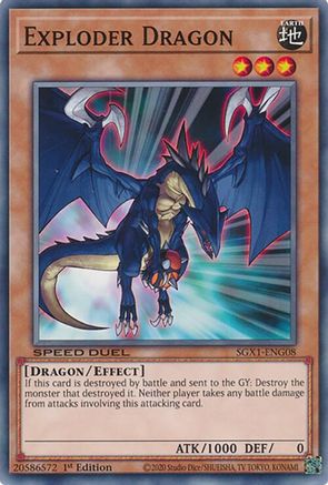 Exploder Dragon (SGX1-ENG08) - Speed Duel GX: Duel Academy Box 1st Edition