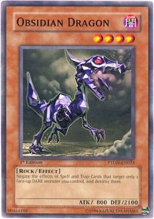 Obsidian Dragon (PTDN-EN023) - Phantom Darkness Unlimited