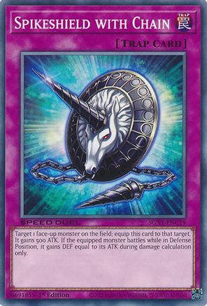 Spikeshield with Chain (SGX1-ENC19) - Speed Duel GX: Duel Academy Box 1st Edition