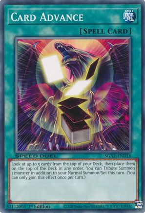Card Advance (SGX1-END16) - Speed Duel GX: Duel Academy Box 1st Edition