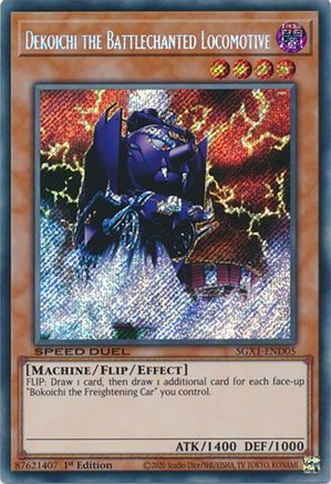 Dekoichi the Battlechanted Locomotive (Secret Rare) (SGX1-END05) - Speed Duel GX: Duel Academy Box 1st Edition
