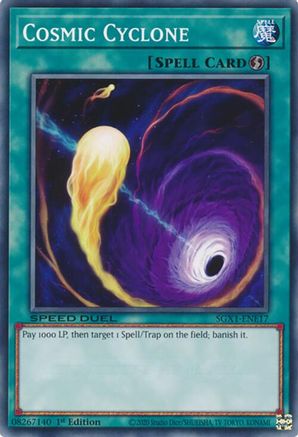 Cosmic Cyclone (SGX1-ENE17) - Speed Duel GX: Duel Academy Box 1st Edition