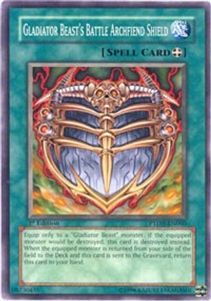 Gladiator Beast's Battle Archfiend Shield (PTDN-EN060) - Phantom Darkness 1st Edition