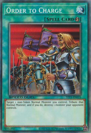 Order to Charge (STP3-EN025) - Speed Duel: Tournament Pack 3 Unlimited