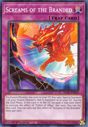 Screams of the Branded (SDAZ-EN033) - Structure Deck: Albaz Strike 1st Edition