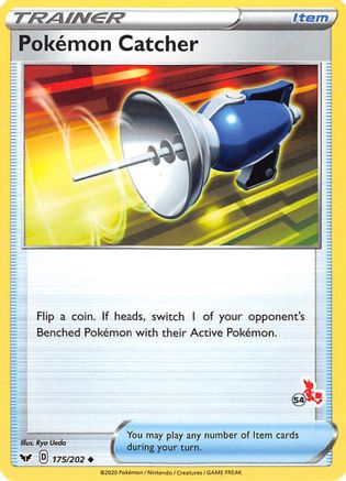 Pokemon Catcher - 175/202 (#54 Cinderace Stamped)/202  Battle Academy 2022 - Promo