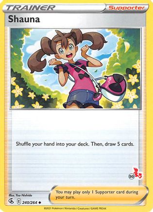 Shauna - 240/264 (#50 Cinderace Stamped)/264  Battle Academy 2022 - Promo