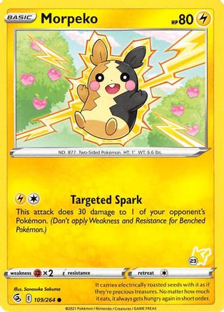 Morpeko (#23 Pikachu Stamped) 109/264  Battle Academy 2022 - Promo