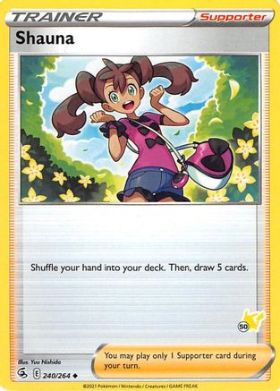 Shauna - 240/264 (#50 Pikachu Stamped)/264  Battle Academy 2022 - Promo
