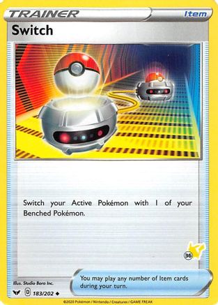 Switch - 183/202 (#36 Pikachu Stamped)/202  Battle Academy 2022 - Promo