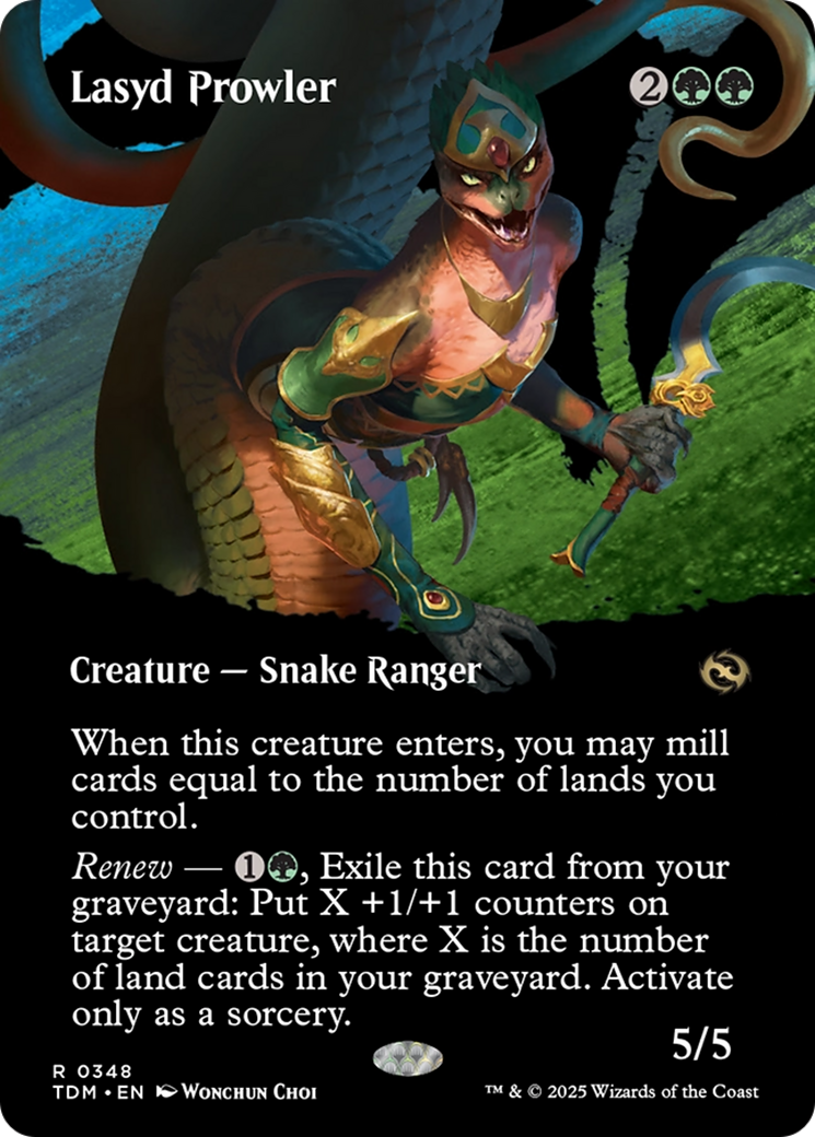 Lasyd Prowler (Borderless) (TDM-348) - Tarkir: Dragonstorm: (Showcase) Foil