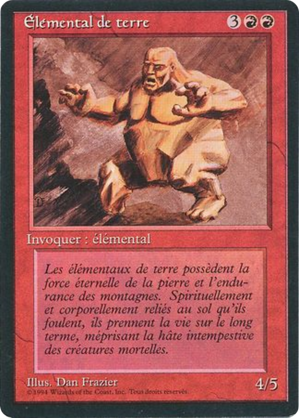 Earth Elemental (FBB-) - Foreign Black Border