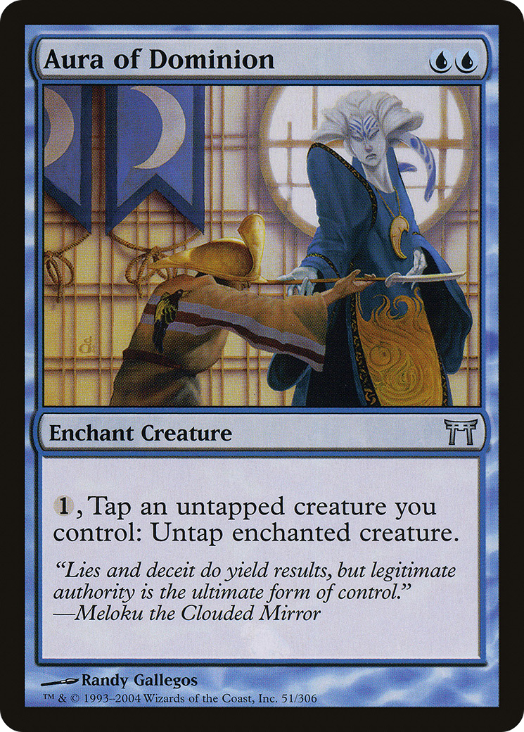 Aura of Dominion (CHK-051) - Champions of Kamigawa Foil