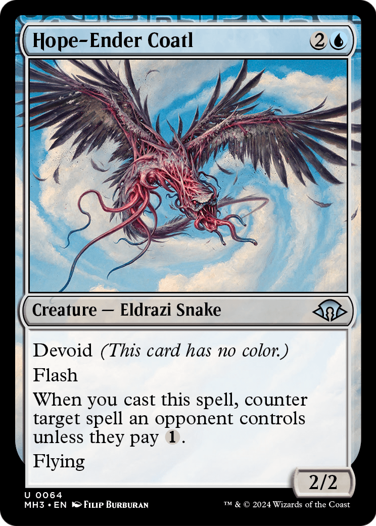 Hope-Ender Coatl (MH3-064) - Modern Horizons 3: (devoid)