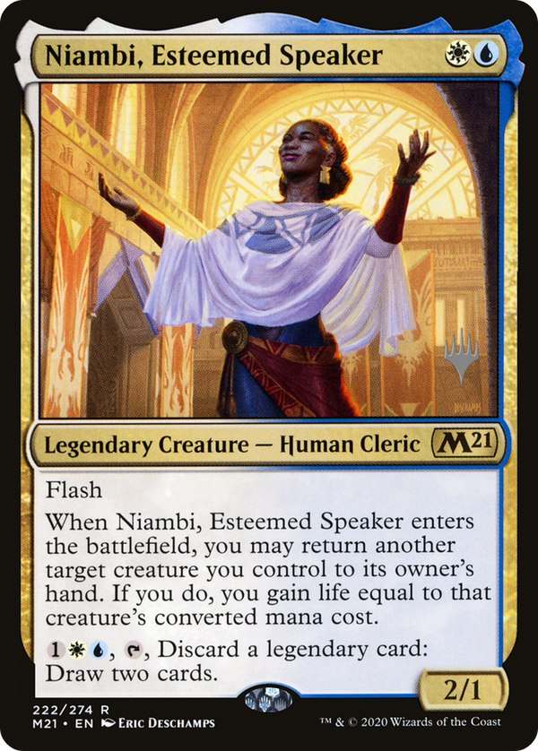 Niambi, Esteemed Speaker (PPM21-222) - Core Set 2021 Promos