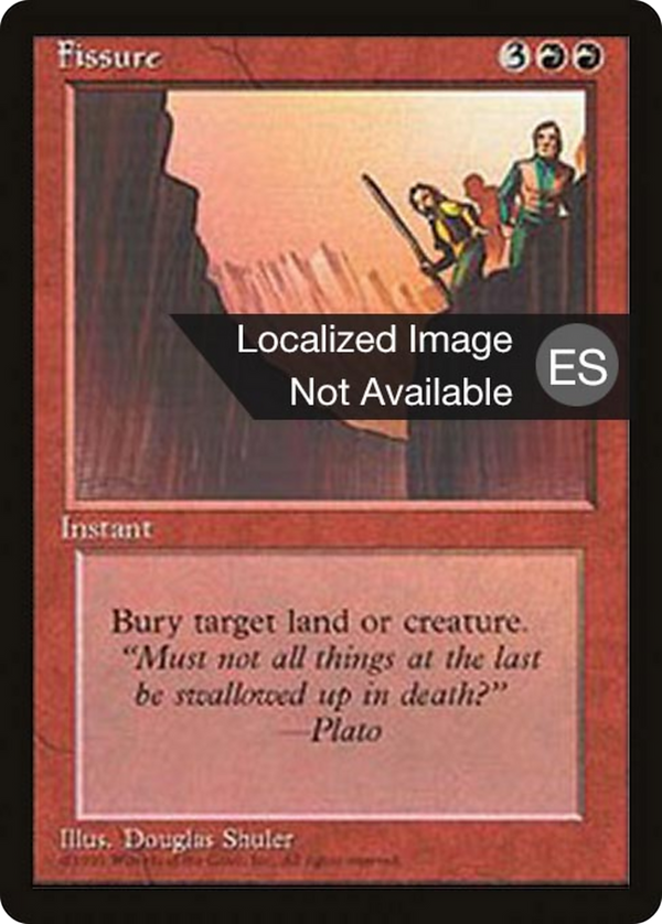Fissure (4BB-) - Fourth Edition Foreign Black Border