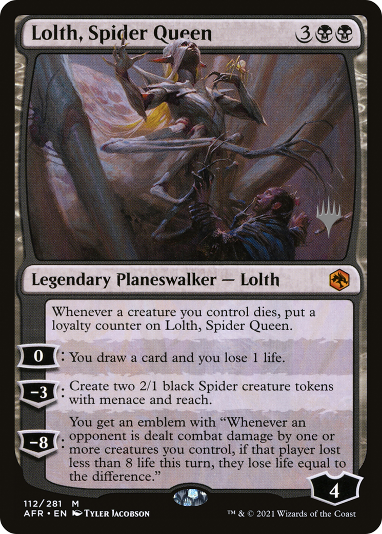 Lolth, Spider Queen (PPAFR-112) - Adventures in the Forgotten Realms Promos