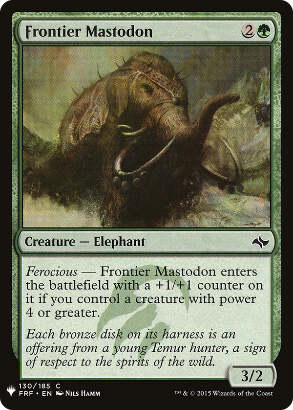 Frontier Mastodon (LIST-FRF-130) - The List