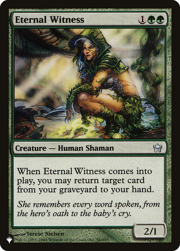 Eternal Witness (5DN) (LIST-86/165) - The List
