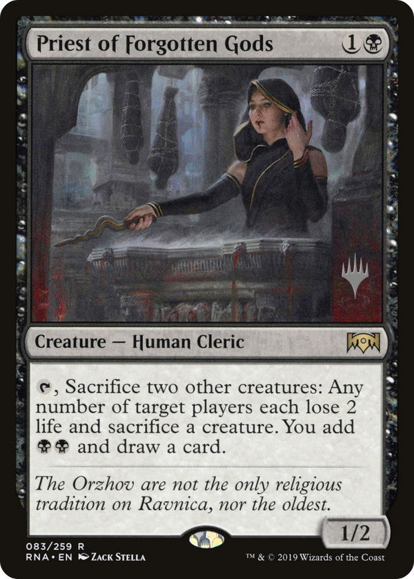 Priest of Forgotten Gods (PPELD-083) - Ravnica Allegiance Promos Foil