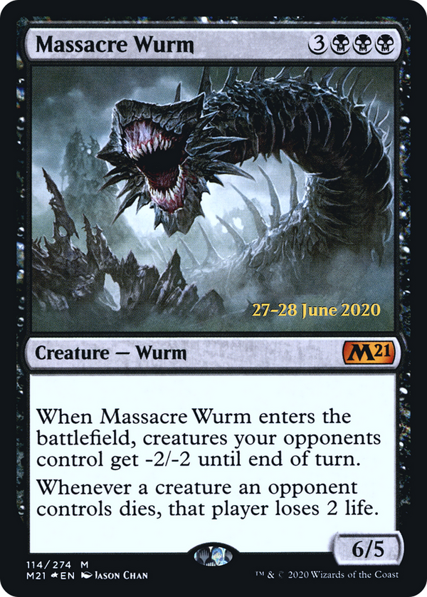 Massacre Wurm (PRE-114) - Core Set 2021 Promos Foil