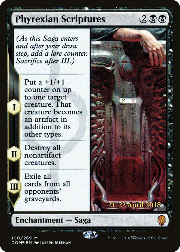 Phyrexian Scriptures (PRE-100) - Dominaria Promos Foil
