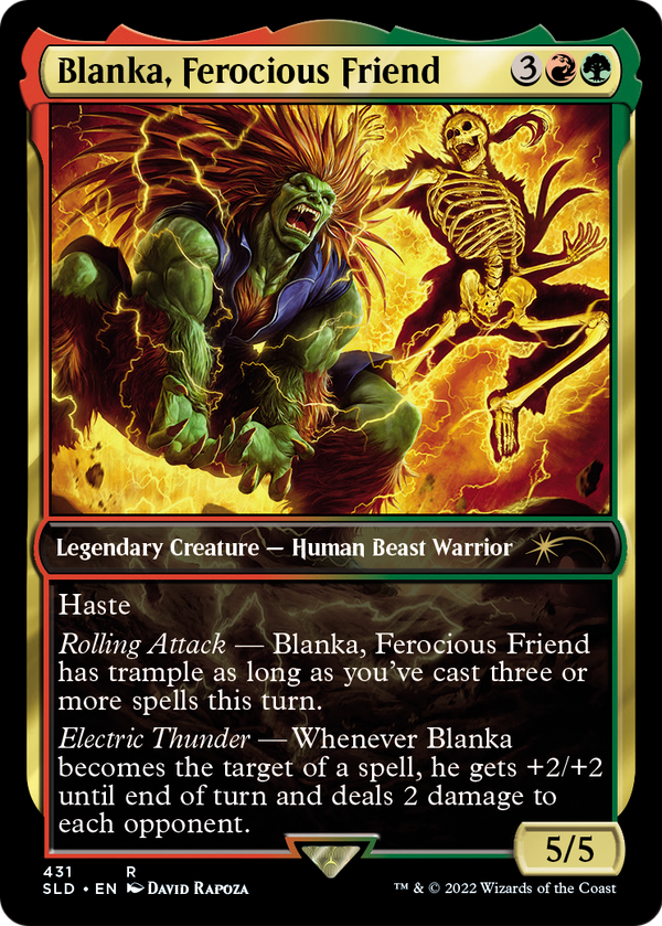 Blanka, Ferocious Friend (SLD-431) - Secret Lair Drop / Blanka, Ferocious Friend Foil