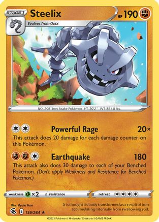 Steelix - 139/264/264  Deck Exclusives - Rare