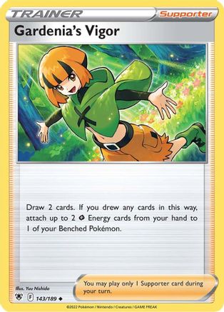 Gardenia's Vigor 143  - Reverse Holofoil SWSH10 Astral Radiance - Uncommon