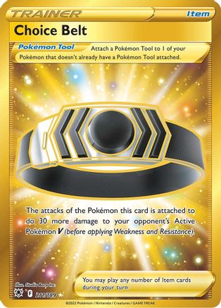 Choice Belt (Secret) 211  - Holofoil SWSH10 Astral Radiance - Secret Rare