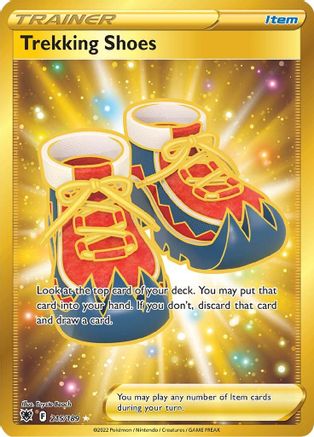 Trekking Shoes (Secret) 215  - Holofoil SWSH10 Astral Radiance - Secret Rare