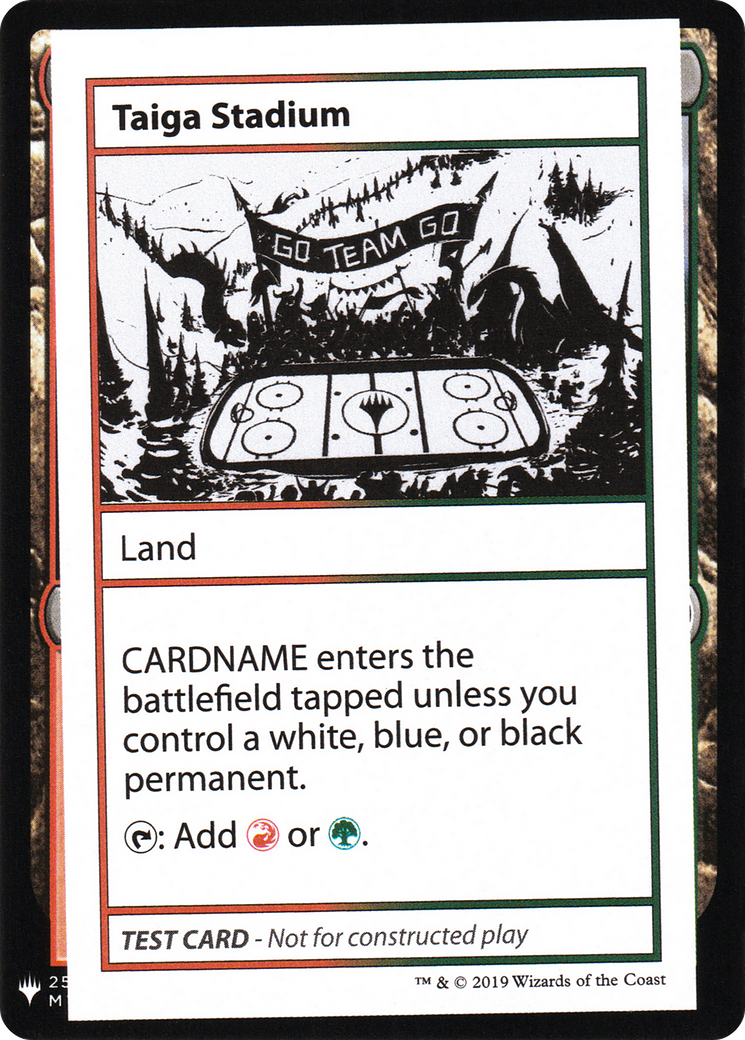 Taiga Stadium (CMB1-) - Mystery Booster Playtest Cards 2019