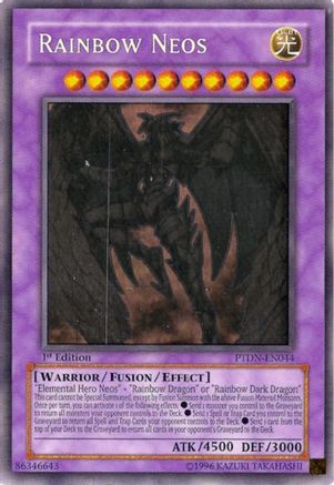 Rainbow Neos (Ghost Rare) (PTDN-EN044) - Phantom Darkness Unlimited